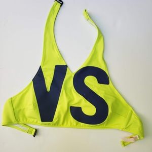 Victoria's Secret High Neck Neon Bikini Top